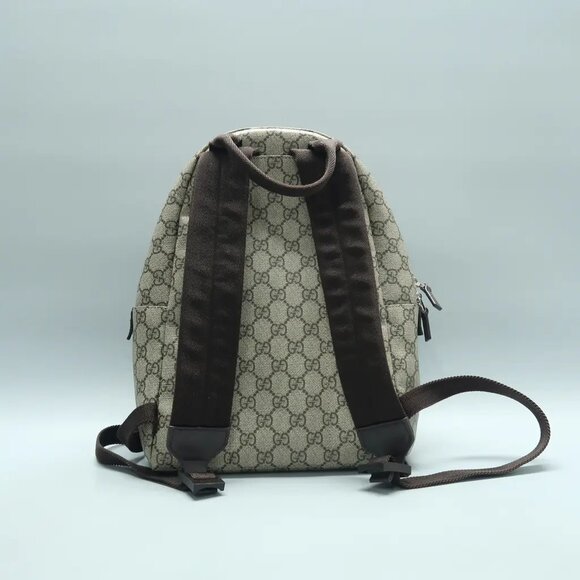 GUCCI Brown Canvas Backpack 882-011225 - Picture 2 of 12